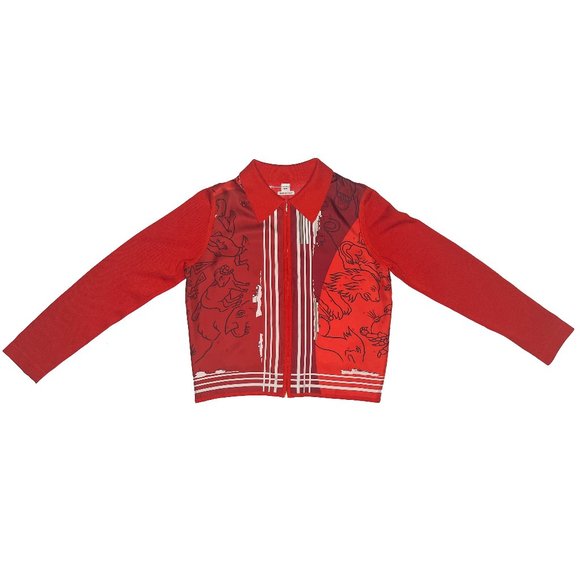 New Hermes Womens Constellation Cardigan Silk Twill & Silk Tricotage EU Size 42 - Picture 3 of 14